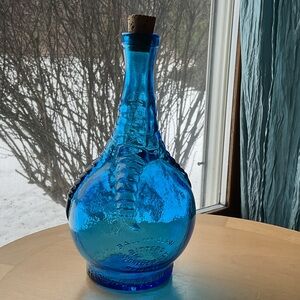 Wheaton 9” BALL AND CLAW  bitters worlds best remedy bottle with cork